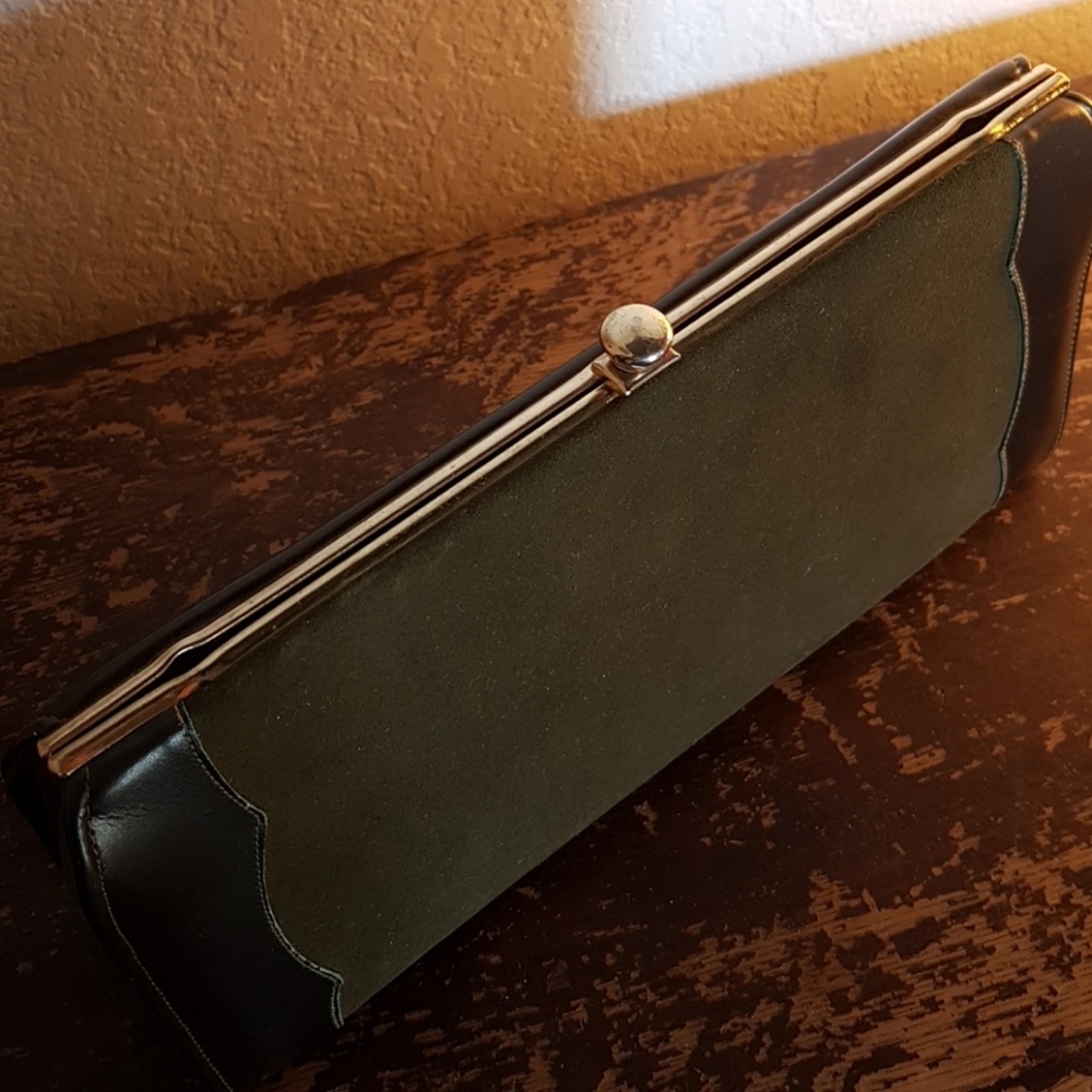 vintage sw style suede clutch Town & Country